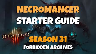 Season 31 Necromancer Starter Guide Diablo 3 [upl. by Rausch]