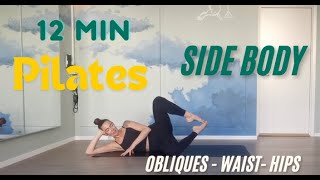 12Min Side Body Burn  Fiery Pilates Workout at Home  Add to Your Routine [upl. by Enoved688]