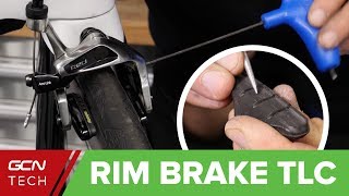 How To Care For Your Rim Brakes  Road Bike Maintenance [upl. by Olivann]