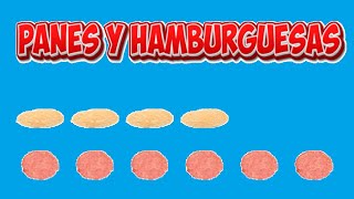 Problema mcm y MCD Panes y hamburguesas [upl. by Corina]