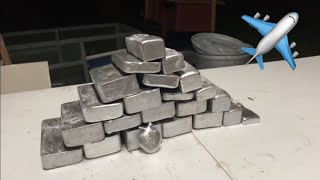 Aircraft to Ingots Molten Aluminum Metal Casting [upl. by Cobb]