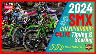 SuperMotocross Championship 2024 SMX Playoff Round 1 Live Timing amp Scoring [upl. by Quiteris856]