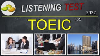 TOEIC Listening Test 01 TOEIC Asia set Thailand examination 2023 [upl. by Ahsennod945]