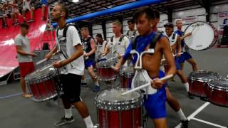 Bluecoats 2016 Drumline  On Field Battery Cam [upl. by Albin]