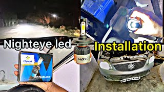 सामने वाले को अंधा कर देता है💪  NightEye led💡 installation [upl. by Snahc722]