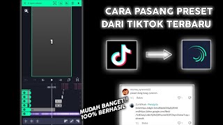 Cara Pasang Preset Alight Motion  5MB amp XML  Dari TikTok Terbaru Mudah Banget Auto Jedag Jedug🔥 [upl. by Ennaxxor522]