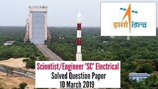 ISRO Scientist Engineer SC Electrical 2019 Solved Question Paper electricalengineers [upl. by Ibocaj]