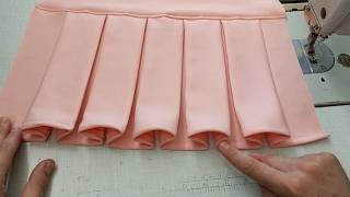 how to sew box pleats in a professional way [upl. by Dyane]