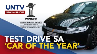 Sporty electric vehicle na kinilalang ‘car of the year’ isasalang sa test drive  Manibela [upl. by Madai]