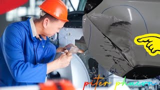 How to fix a dent in the rear of a hyundai Tucson  Piter Phucvn [upl. by Diogenes744]