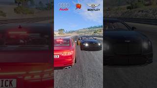 Audi A8 vs Bentley Continental GT 😁 Beamng shorts gaming [upl. by Erot]