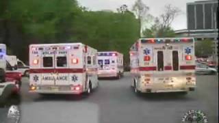 Dozens of Ambulances amp Hundreds of EMTs at a Rally To Save The New Jersey EMT Training Fund [upl. by Preiser]