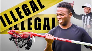 I Made quotIllegalquot Lacrosse Sticks [upl. by Anirrok]