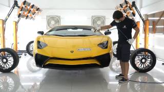 AVENTADOR SV GOT FULL DETAILING SERVICE WITH TOP CERAMIC COATING BRAND [upl. by Epul]