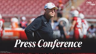 Stanford Football Weekly Press Conference  Notre Dame Week [upl. by Nodal]