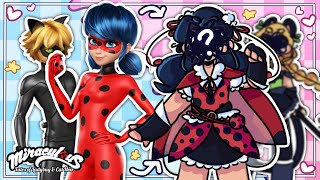 Miraculous Ladybug but as Magical Girls REDESIGN ☆ speedpaint  commentary [upl. by Alleahcim]