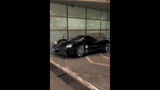 Shanghais top rich man drove a Pagani Zonda to Xintiandi for shopping PaganiZonda [upl. by Tak814]