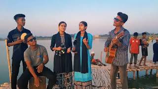 জলের ঘাটে দেইখা আইলাম  Joler ghate deika ailam ki sundor shyem o rai  Sukh Priya [upl. by Ocimad]