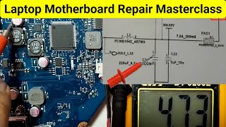 Masterclass Laptop Motherboard Repair Tutorial  3V and 5V Circuit Explained [upl. by Sholley]