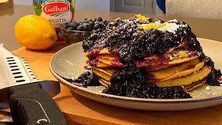 Buzzfeed Tasty Recipe For Blueberry Lemon Ricotta Pancakes [upl. by Yenots955]