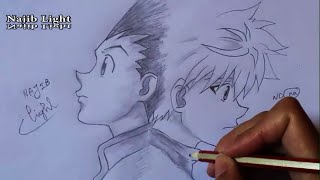 Drawing Gon And Killuas Departure From Hunter X Hunter ハンターハンター [upl. by Eceined69]