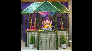 Eco friendly ganpati decoration [upl. by Nnyluqcaj]