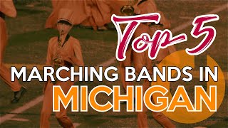 Top 5 High School Marching Bands in Michigan  2021 [upl. by Cecil]