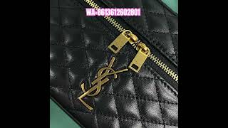 YSL Gaby Vanity Bag Lambskin Black Saintlaurent ysl gabyvanity [upl. by Aicirtel]