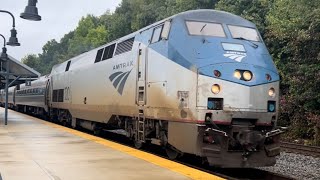 Amtrak 120 going northbound passing through Lorton VRE [upl. by Maribeth]