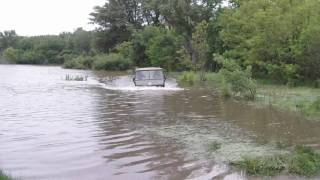 Pinzgauer flood water crossing [upl. by Ocirderf]