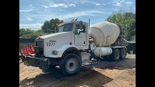 Heavy Construction Equipment Auction Lot 207  2007 KENWORTH T800 MIXER TRUCK [upl. by Fanestil]