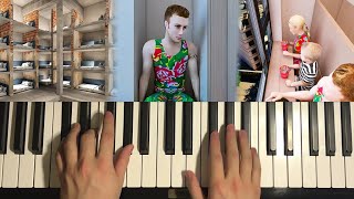 How To Play  Galvanized Square Steel Background Music Piano Tutorial Lesson [upl. by Ayotahs350]