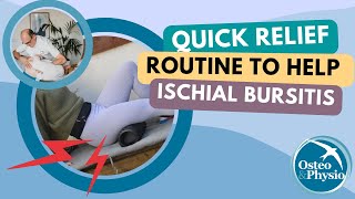 Quick relief routine to help with Ischial Bursitis  2 minute routine [upl. by Watt]