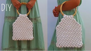 👜💁‍♀DIY BOLSO de MACRAME paso a paso  DIY Macrame Bag Tutorial [upl. by Frans]