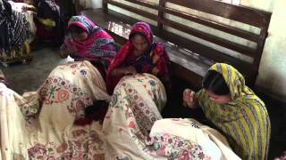 Nakshi Kantha Embroidery BRACAarong Part 1 [upl. by Lavelle]