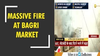 Kolkata Massive fire breaks out at Bagri Market fire tenders at spot [upl. by Judd]