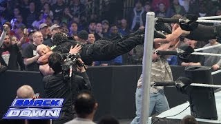 The Shield defies WWE COO Triple H by attacking The Wyatt Family SmackDown Feb 28 2014 [upl. by Toombs]