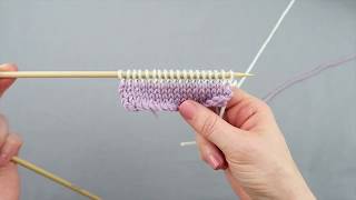 How to knit Stocking Stitch stripes [upl. by Oakleil]