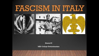 Fascism in Italy [upl. by Orji]