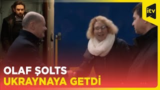 Olaf Şolts gözlənilmədən Kiyevə səfər edib [upl. by Beard]