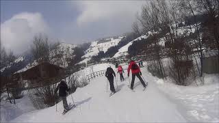 Skiën vanaf CampingWelt naar dalstation Brixen im Thale [upl. by Sessylu]