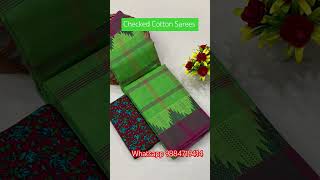 Chettinad cotton sarees trendzapparels onlineshopping cottonsarees [upl. by Fita722]