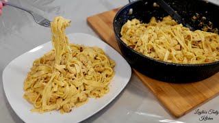 Making Dinner In 30 Minutes  Creamy Chicken Tagliatelle recipe [upl. by Chiquita]