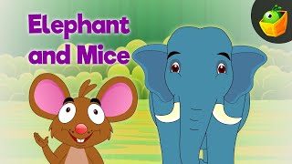 Elephant And Mice  Panchatantra In English  Cartoon  Animated Stories For Kids [upl. by Hoebart880]