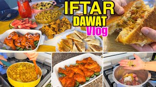 IFTAR DAWAT🌙Easy iftar recipes  Fajita sandwichessteam chickenkatiawari cholay [upl. by Adora668]