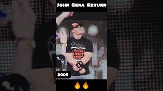 John Cena Return ⃣💯⃣ wwe shortsvideo [upl. by Yrokcaz677]