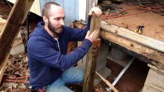 How I Built My Mobile Home Steps with Reclaimed Lumber for Temporary Use Not a howto video [upl. by Mur]