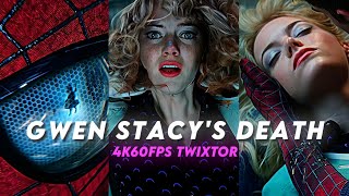 GWEN STACY DEATH SCENEPACK  TASM 2  4K60FPS TWIXTOR  FREE TO USE [upl. by Lladnyk382]