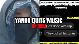 Yanko 7th quits music… [upl. by Nitsraek]