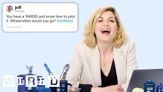 Jodie Whittaker Answers Doctor Who Questions From Twitter  Tech Support  WIRED [upl. by Erreit759]